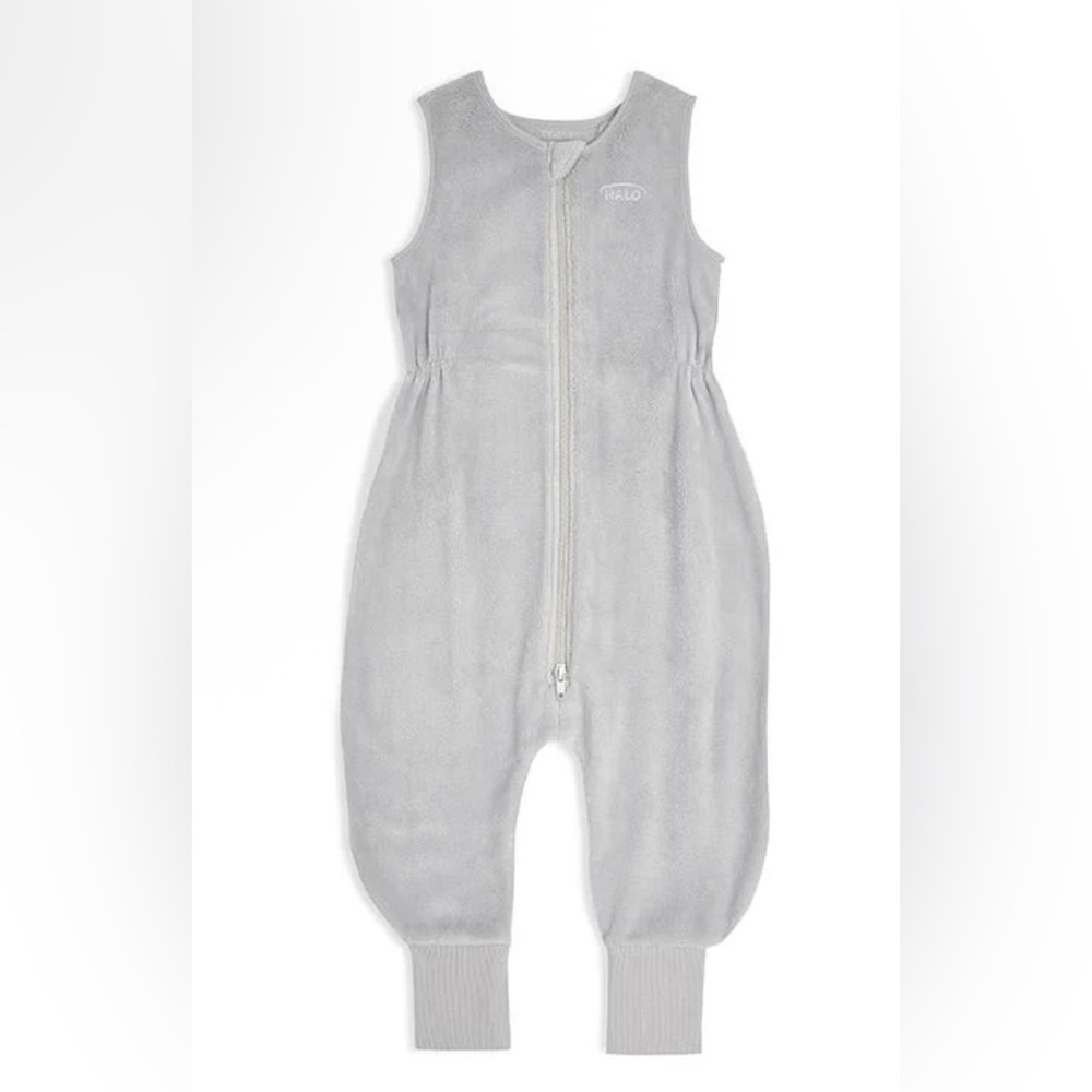 Halo Light Gray Sleeveless Toddler Sleep Sack with Front Zip